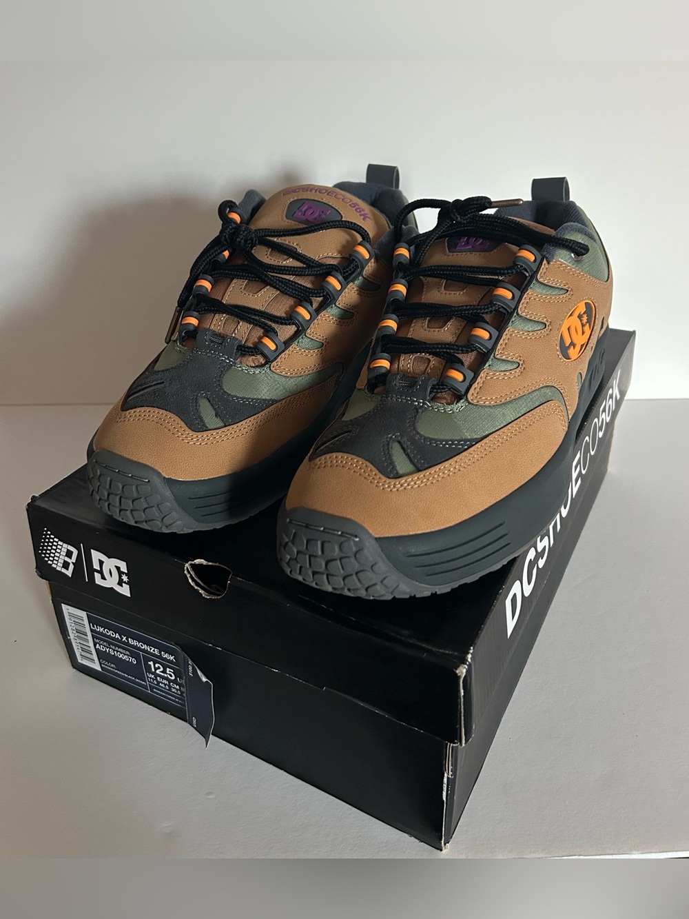 DC Men’s Brown, Olive & Black Trail Sneakers